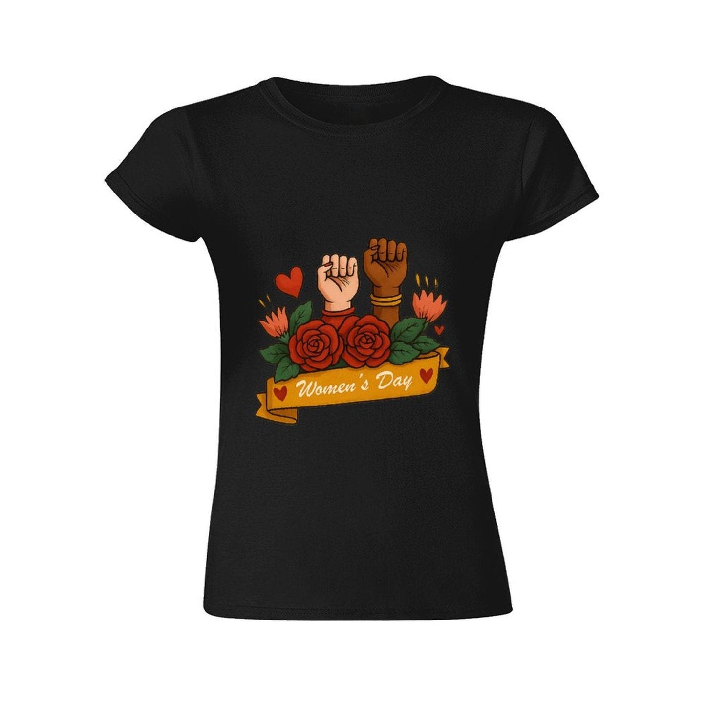 Gildan T-shirt Women Empowerment And Unity Celebration Spring and Summer Round Neck Short - sleeved Tops Women's Casual Sports T-shirt - TrendyLookz