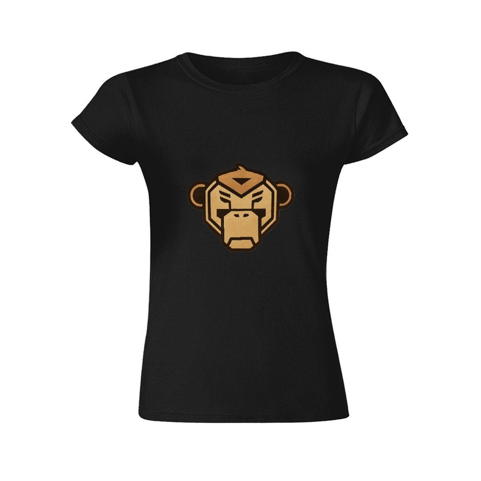 Gildan T-shirt Women Fierce Monkey Logo Design Spring and Summer Round Neck Short - sleeved Tops Women's Casual Sports T-shirt - TrendyLookz