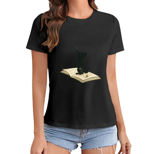 Gildan T-shirt Women Image - 0005 - U1 Spring and Summer Round Neck Short - sleeved Tops Women's Casual Sports T-shirt - TrendyLookz