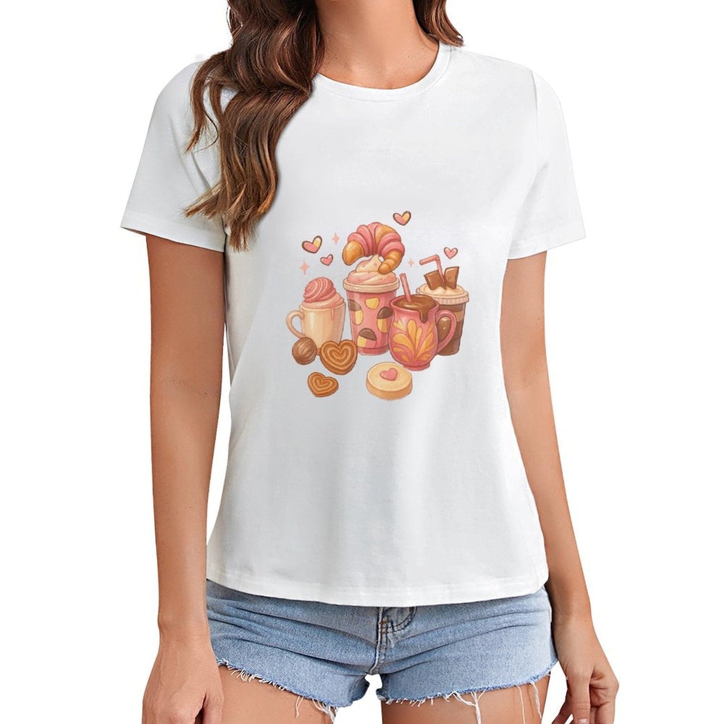 Gildan T-shirt Women Image - 0012 - U1 Spring and Summer Round Neck Short - sleeved Tops Women's Casual Sports T-shirt - TrendyLookz