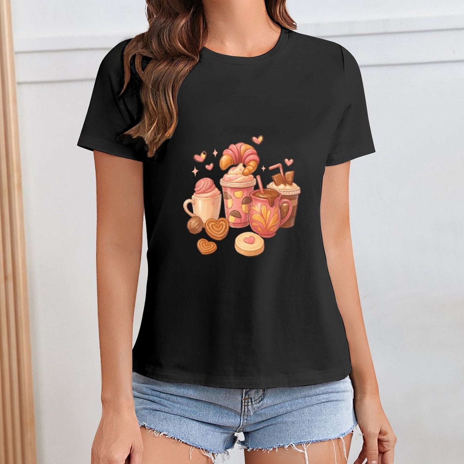 Gildan T-shirt Women Image - 0012 - U1 Spring and Summer Round Neck Short - sleeved Tops Women's Casual Sports T-shirt - TrendyLookz