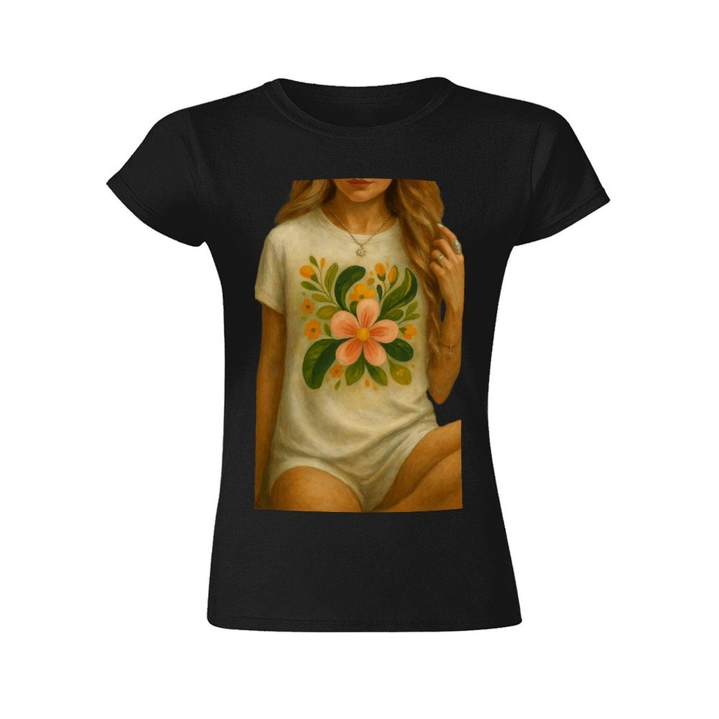 Gildan T-shirt Women Image - 0015 - U1 Spring and Summer Round Neck Short - sleeved Tops Women's Casual Sports T-shirt - TrendyLookz