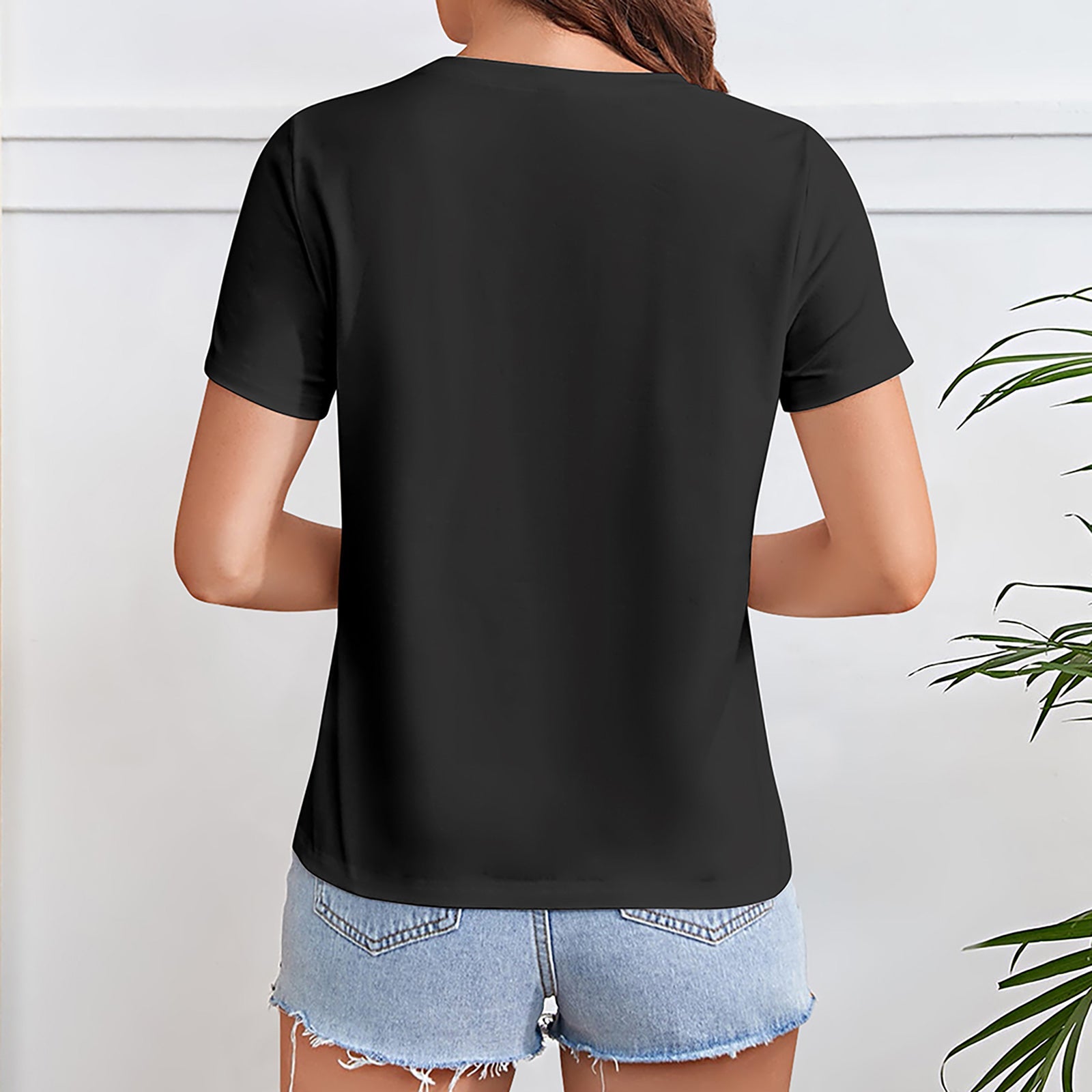 Gildan T-shirt Women Life Is Better in Flip Flops Spring and Summer Round Neck Short - sleeved Tops Women's Casual Sports T-shirt - TrendyLookz