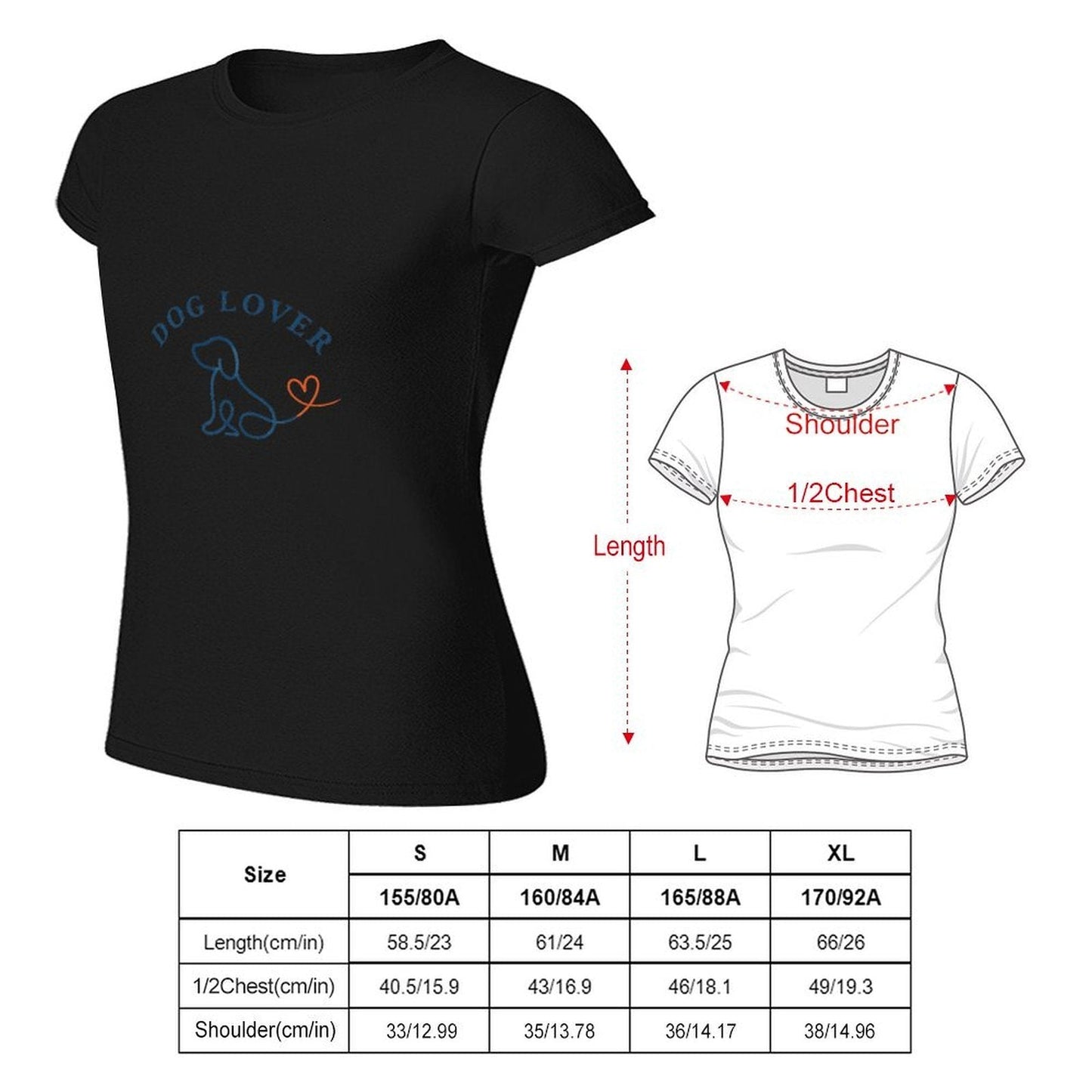 Gildan T-shirt Women Loyalty And Love Logo - U1 Spring and Summer Round Neck Short - sleeved Tops Women's Casual Sports T-shirt - TrendyLookz