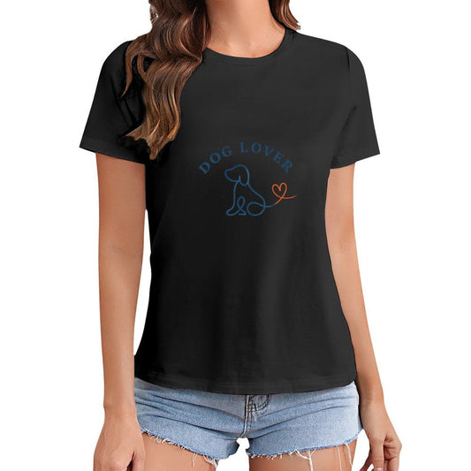Gildan T-shirt Women Loyalty And Love Logo - U1 Spring and Summer Round Neck Short - sleeved Tops Women's Casual Sports T-shirt - TrendyLookz