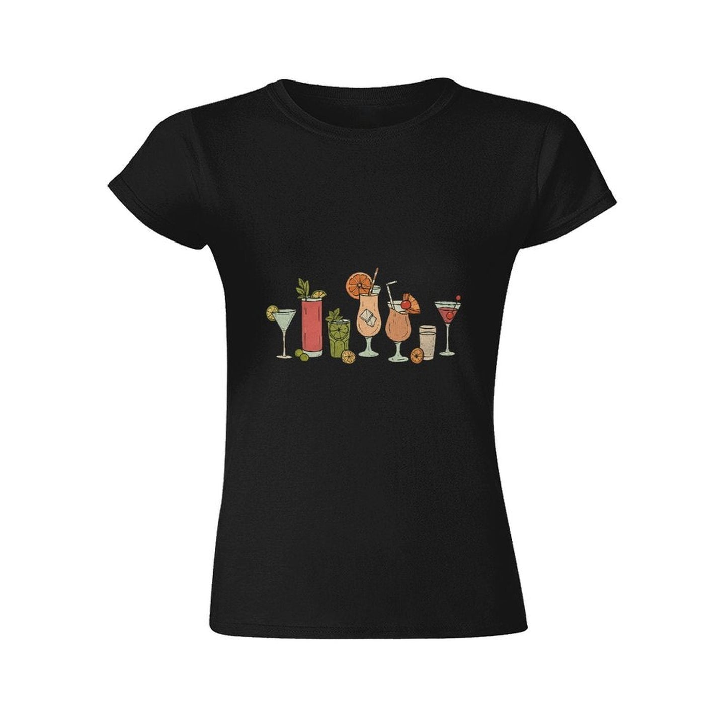 Gildan T-shirt Women Need Glasses At My Age Spring and Summer Round Neck Short - sleeved Tops Women's Casual Sports T-shirt - TrendyLookz