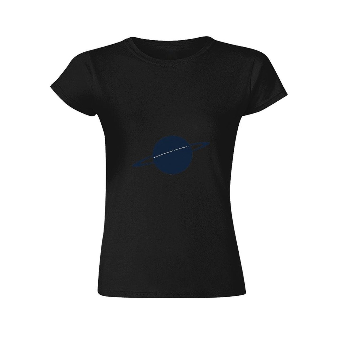 Gildan T-shirt Women Saturn Cosmic Science Rings Spring and Summer Round Neck Short - sleeved Tops Women's Casual Sports T-shirt - TrendyLookz