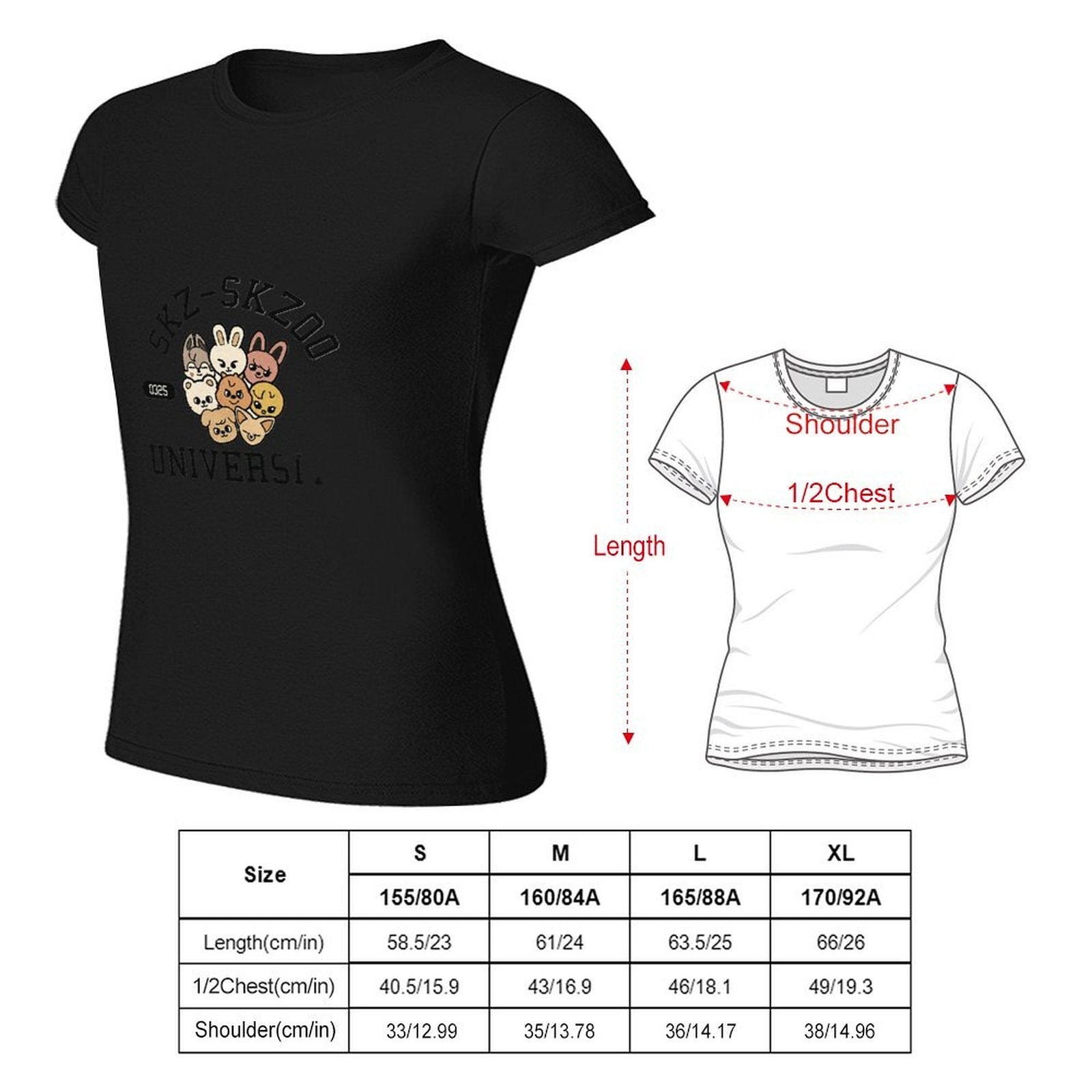 Gildan T-shirt Women SKZ Spring and Summer Round Neck Short - sleeved Tops Women's Casual Sports T-shirt - TrendyLookz