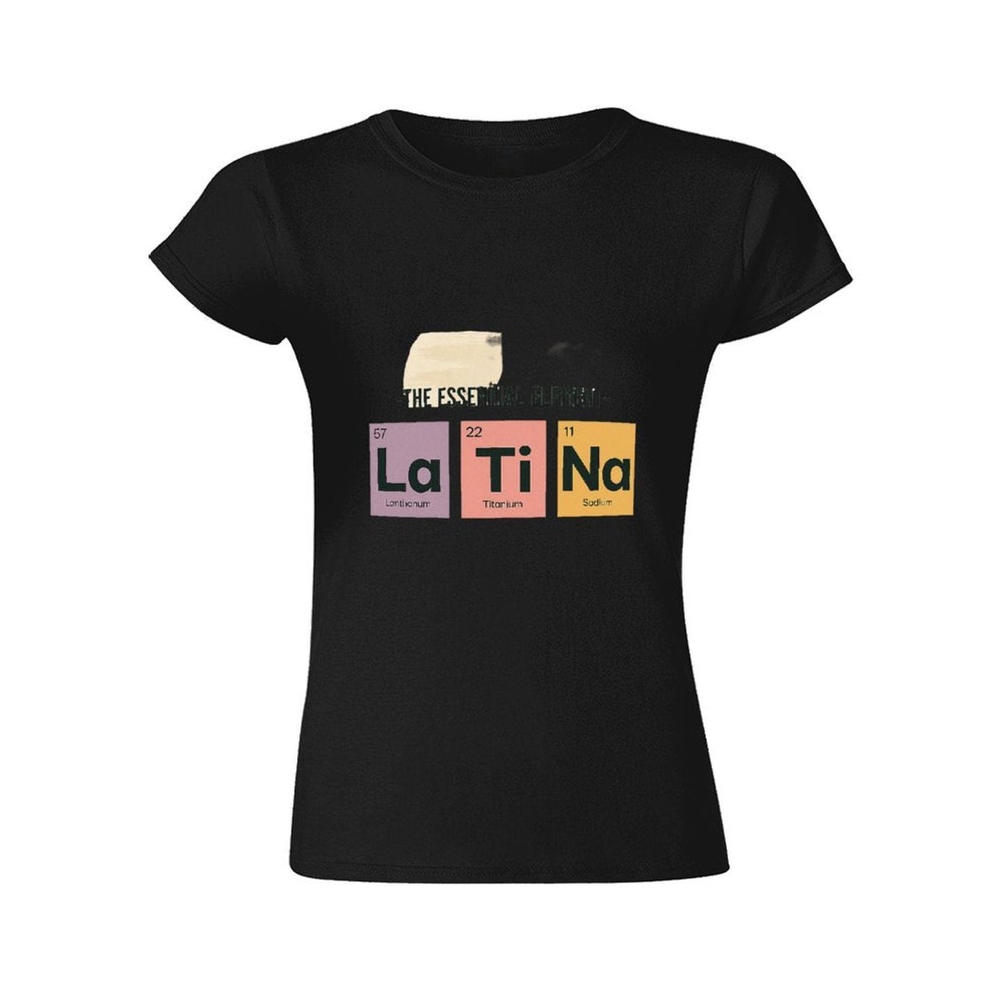 Gildan T-shirt Women The Essential Latina Elements Spring and Summer Round Neck Short - sleeved Tops Women's Casual Sports T-shirt - TrendyLookz