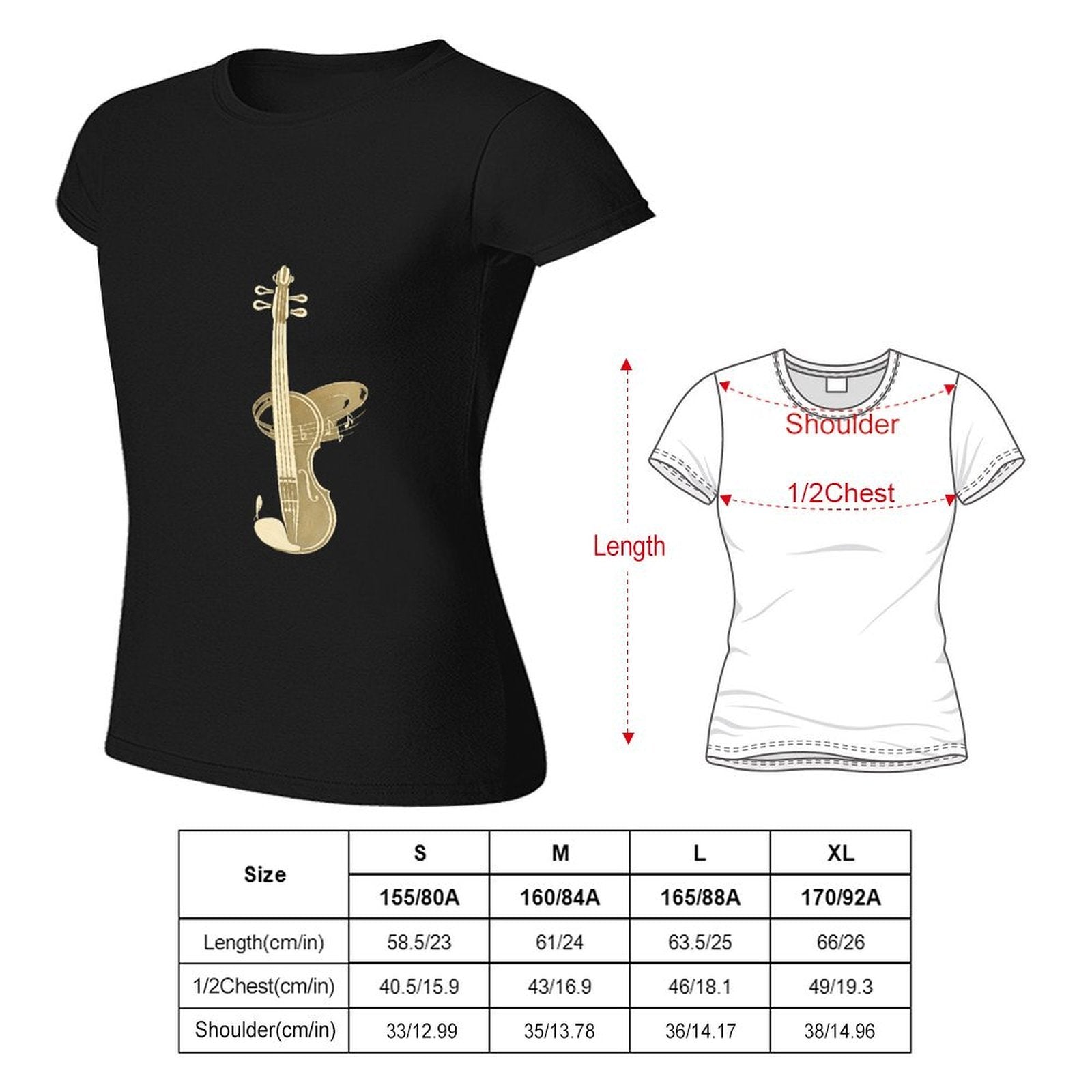 Gildan T-shirt Women Violin Is My Language - U1 Spring and Summer Round Neck Short - sleeved Tops Women's Casual Sports T-shirt - TrendyLookz
