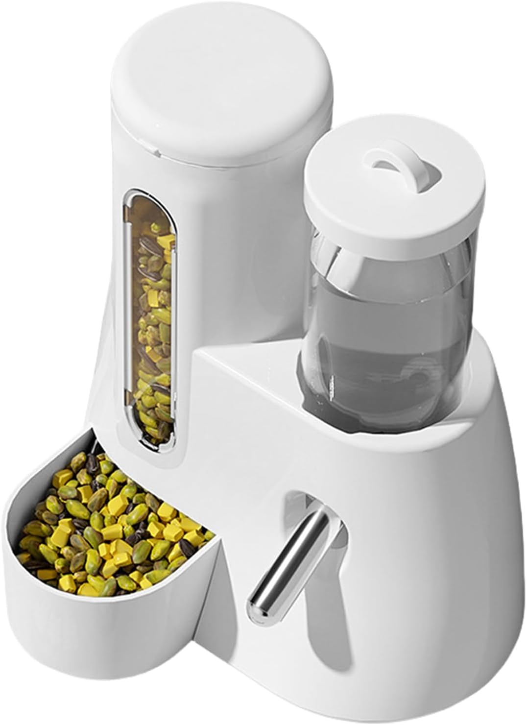 Guinea Pig Water Bottle - Polystyrene Hamster Water Bottle | 200ml& 120ml Capacity Cage | 2 in 1 Automatic Feeder and No Drip Water Dispenser for Small Animals - TrendyLookz