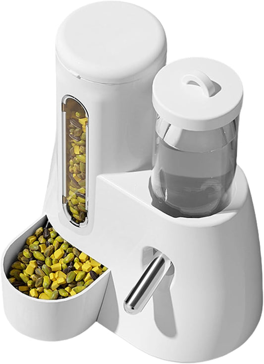 Guinea Pig Water Bottle - Polystyrene Hamster Water Bottle | 200ml& 120ml Capacity Cage | 2 in 1 Automatic Feeder and No Drip Water Dispenser for Small Animals - TrendyLookz