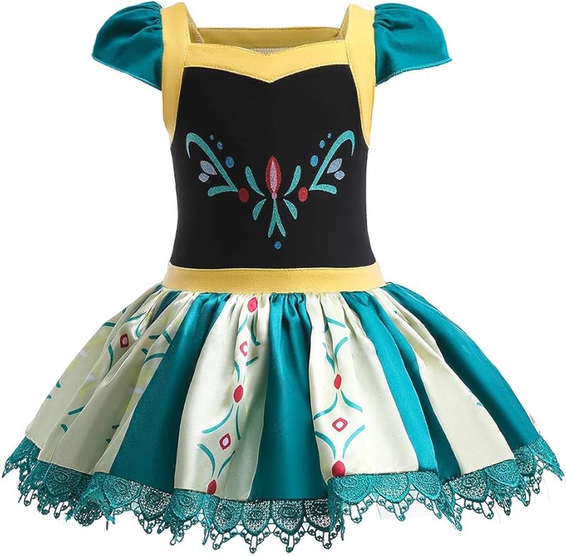 HIHCBF Princess Girls Leotards Ballet Dance Skirted Tutus Short Sleeve Dancewear Halloween Christmas Party Fancy Dress - TrendyLookz