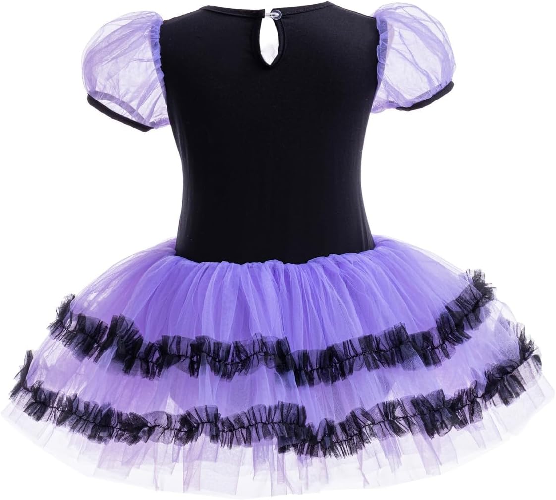 HIHCBF Princess Girls Leotards Ballet Dance Skirted Tutus Short Sleeve Dancewear Halloween Christmas Party Fancy Dress - TrendyLookz