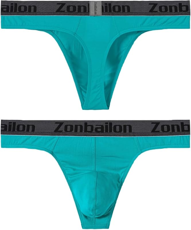 JINSHI Men's Bamboo Viscose Thong Sexy T - back Mens Underwear Low Rise Stretch Tagless Underwear Multi M L XL XXL - TrendyLookz