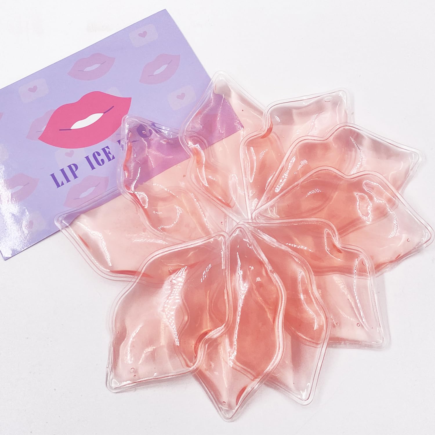 Lip Ice Pack for Cosmetic (10 PCS)，Ice Pack After lip ice treatment, reusable ice pack lip shape ice pack to relieve pain and relax lips, anti - aging lip care ice pack to reduce lip swelling - TrendyLookz
