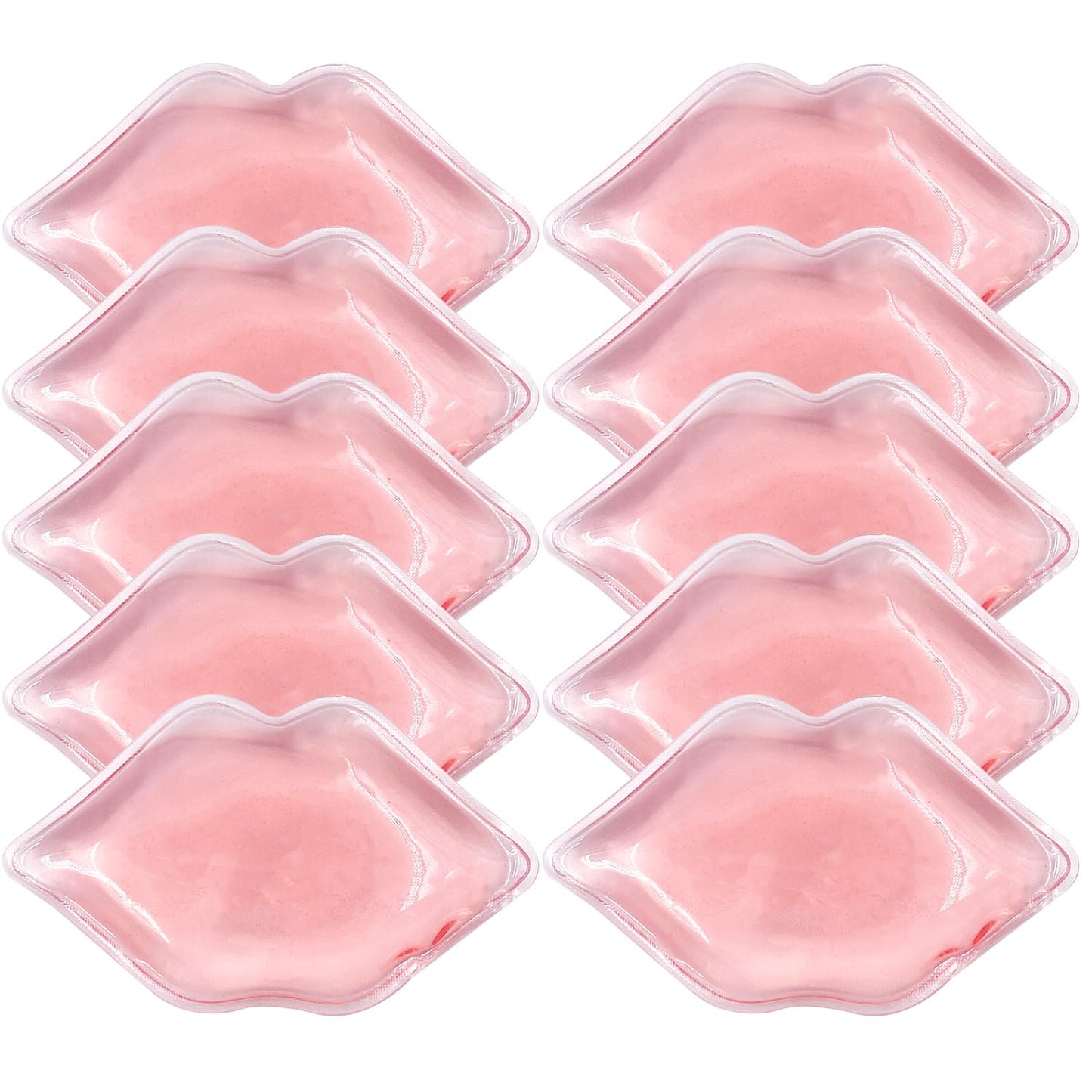 Lip Ice Pack for Cosmetic (10 PCS)，Ice Pack After lip ice treatment, reusable ice pack lip shape ice pack to relieve pain and relax lips, anti - aging lip care ice pack to reduce lip swelling - TrendyLookz