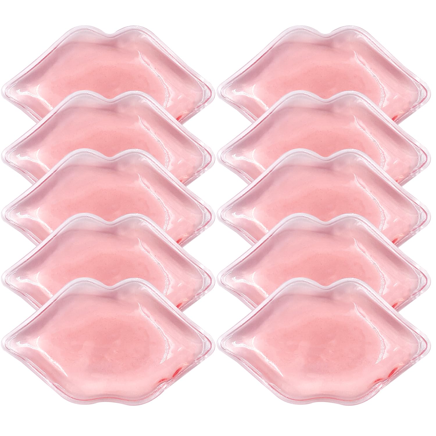 Lip Ice Pack for Cosmetic (10 PCS)，Ice Pack After lip ice treatment, reusable ice pack lip shape ice pack to relieve pain and relax lips, anti - aging lip care ice pack to reduce lip swelling - TrendyLookz