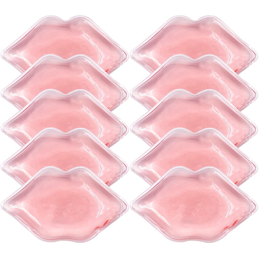 Lip Ice Pack for Cosmetic (10 PCS)，Ice Pack After lip ice treatment, reusable ice pack lip shape ice pack to relieve pain and relax lips, anti - aging lip care ice pack to reduce lip swelling - TrendyLookz