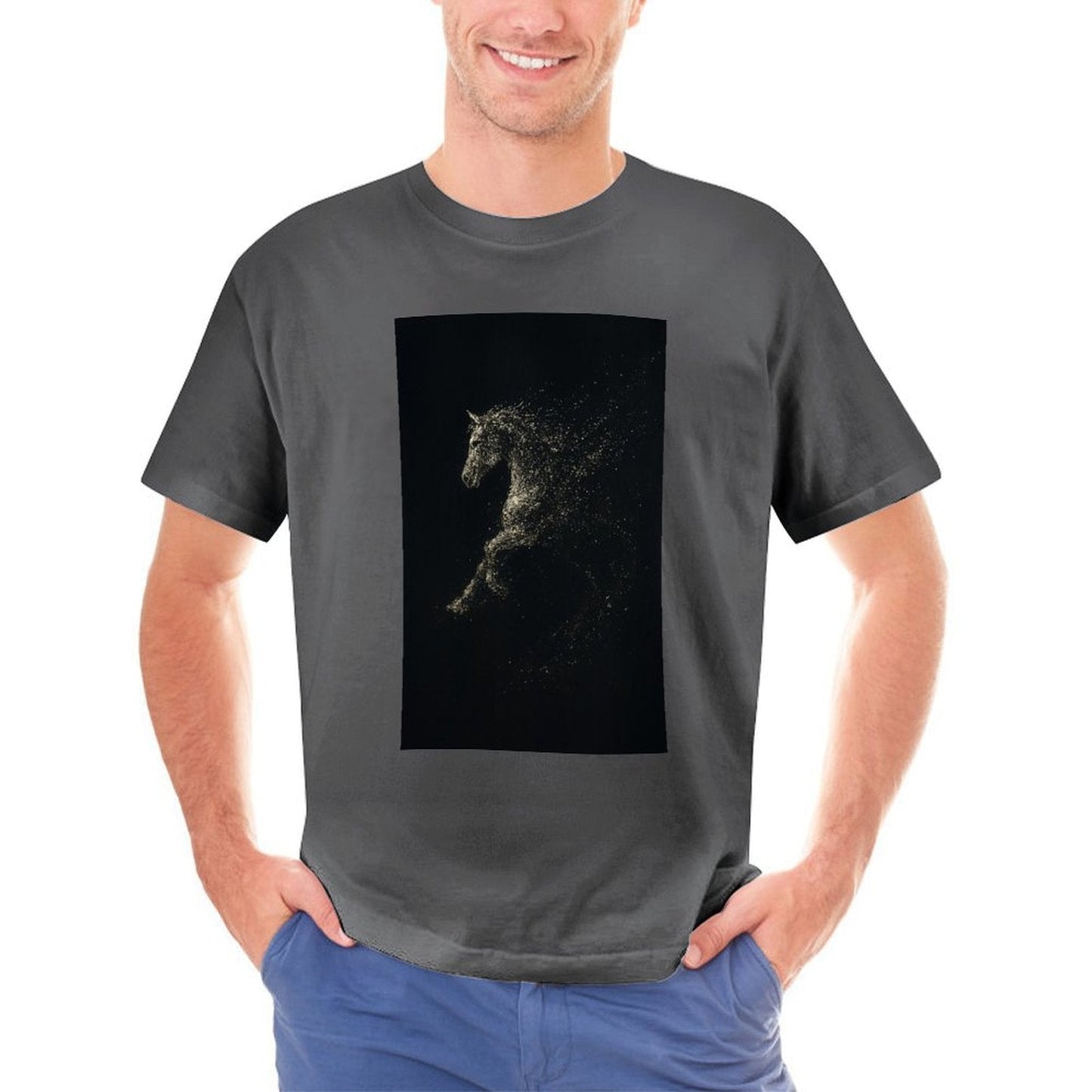 Men's Cotton Short - sleeved T-shirt, Breathable Loose - fitting Casual Summer Top, Suitable for Outdoor Activities and Daily Comfortable Wear, - TrendyLookz