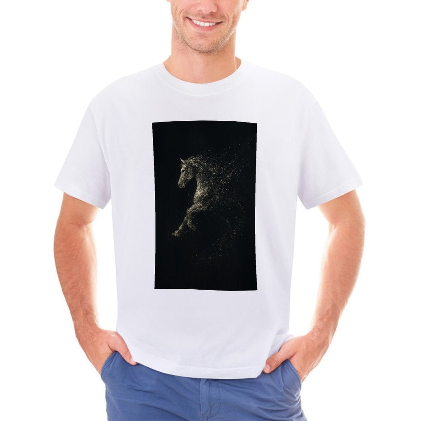 Men's Cotton Short - sleeved T-shirt, Breathable Loose - fitting Casual Summer Top, Suitable for Outdoor Activities and Daily Comfortable Wear, - TrendyLookz