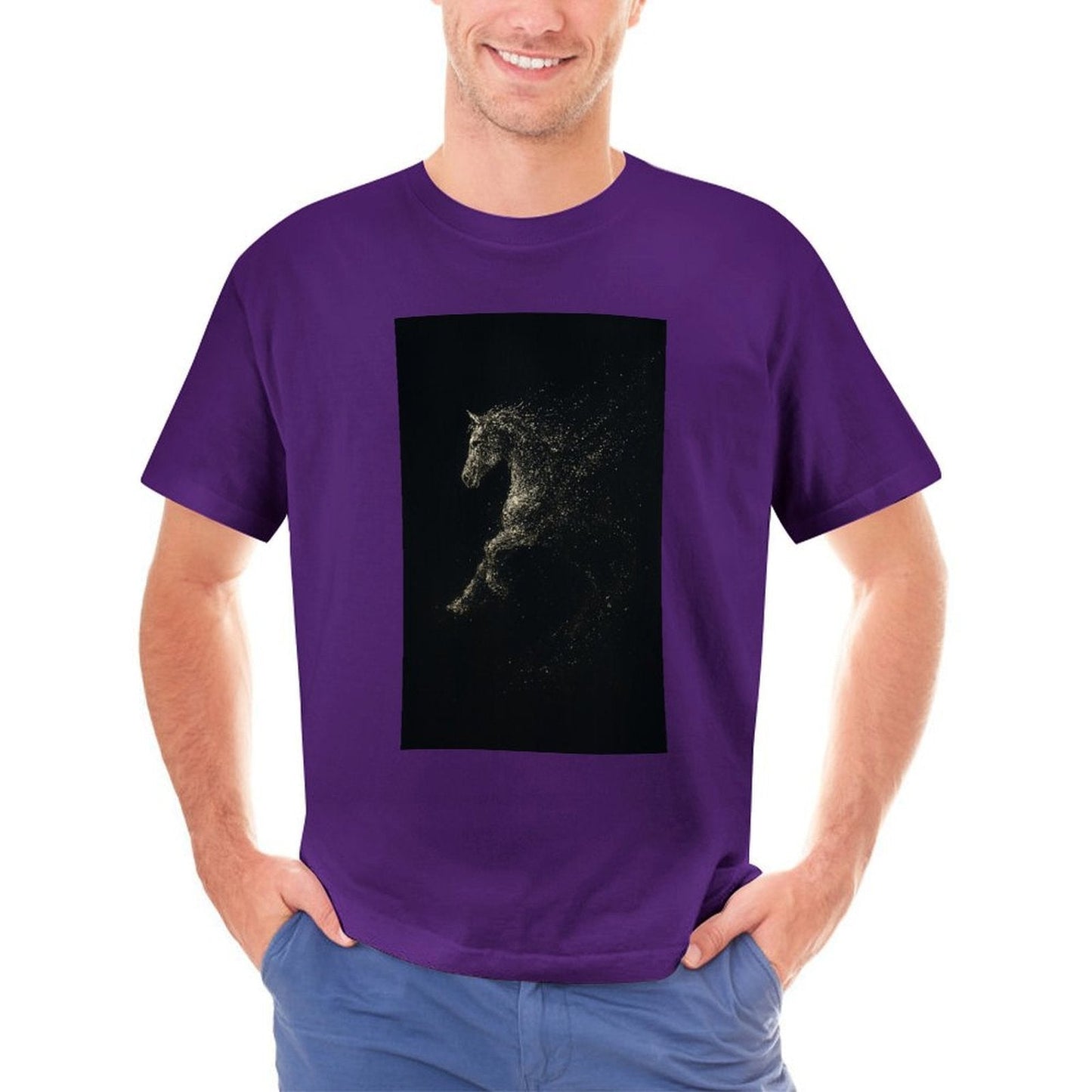 Men's Cotton Short - sleeved T-shirt, Breathable Loose - fitting Casual Summer Top, Suitable for Outdoor Activities and Daily Comfortable Wear, - TrendyLookz