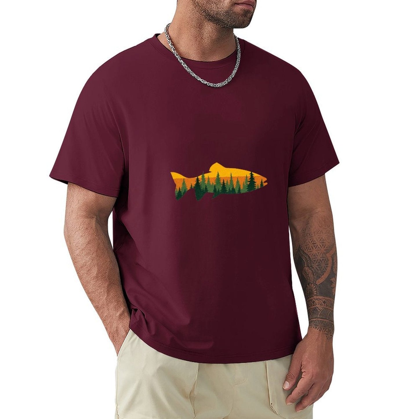 ,Men's Cotton Short - sleeved T-shirt, Breathable Loose - fitting Casual Summer Top, Suitable for Outdoor Activities and Daily Comfortable Wear,Men's T-shirt100%cottonz9og5l1nw8ld - TrendyLookz
