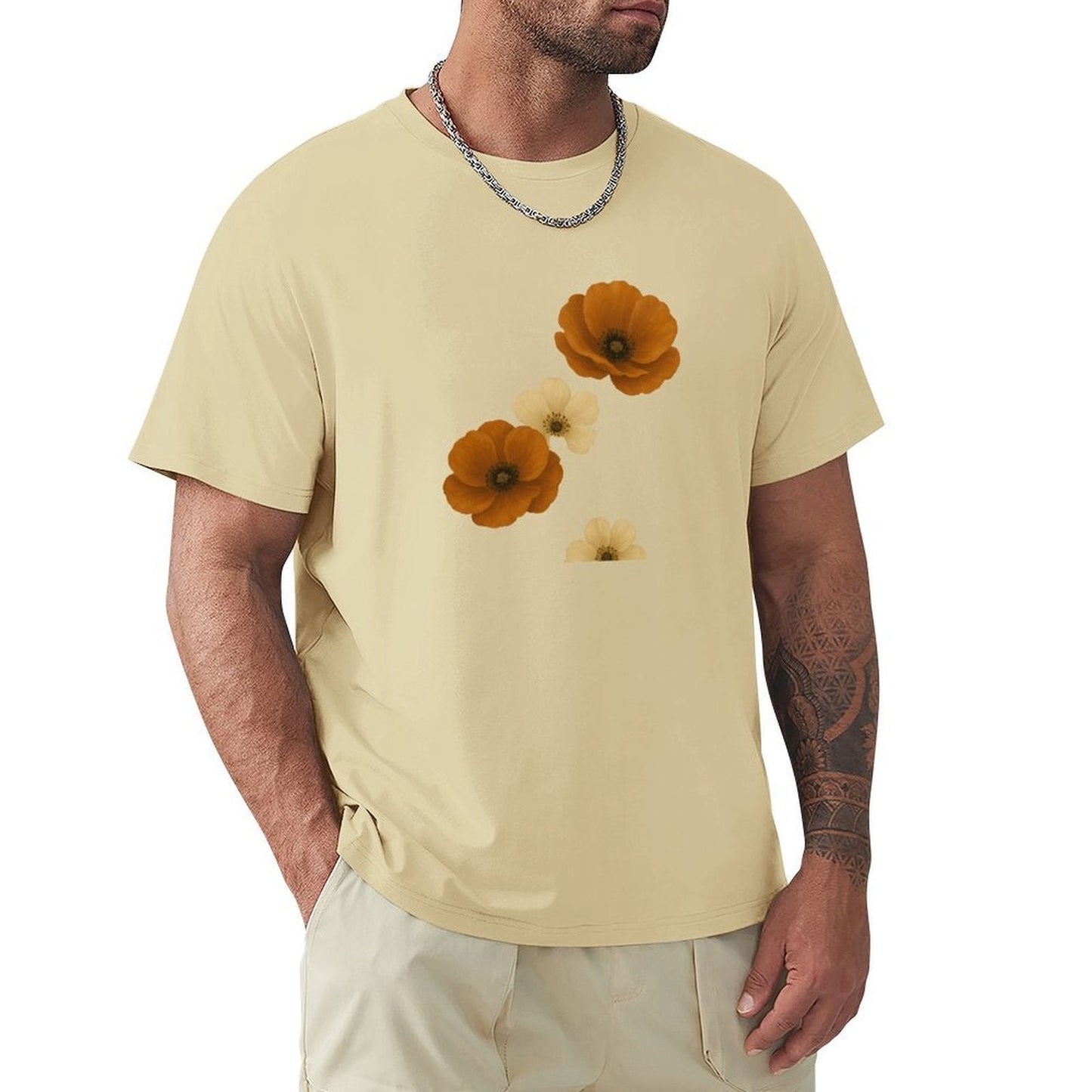 ,Men's Cotton Short - sleeved T-shirt, Breathable Loose - fitting Casual Summer Top, Suitable for Outdoor Activities and Daily Comfortable Wear,Men's T-shirt100%cottonz9ogpgwr5st1 - TrendyLookz