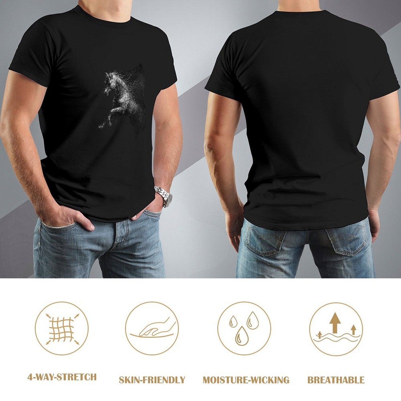 ,Men's Cotton Short - sleeved T-shirt, Breathable Loose - fitting Casual Summer Top, Suitable for Outdoor Activities and Daily Comfortable Wear,Men's T-shirt100%cottonz9ogpg0frlug - TrendyLookz