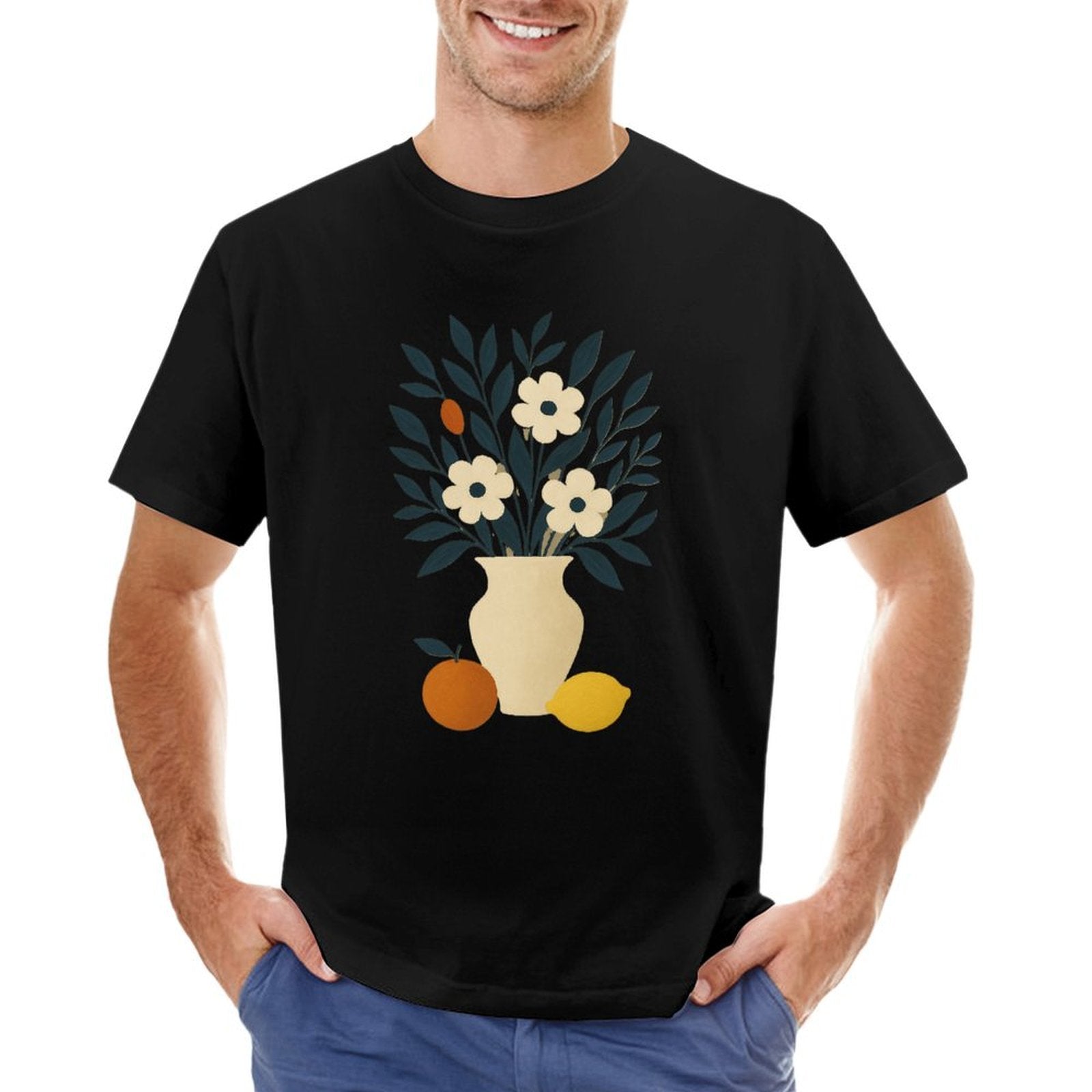 ,Men's Cotton Short - sleeved T-shirt, Breathable Loose - fitting Casual Summer Top, Suitable for Outdoor Activities and Daily Comfortable Wear,Men's T-shirt100%cottonz9og518f8qhe - TrendyLookz