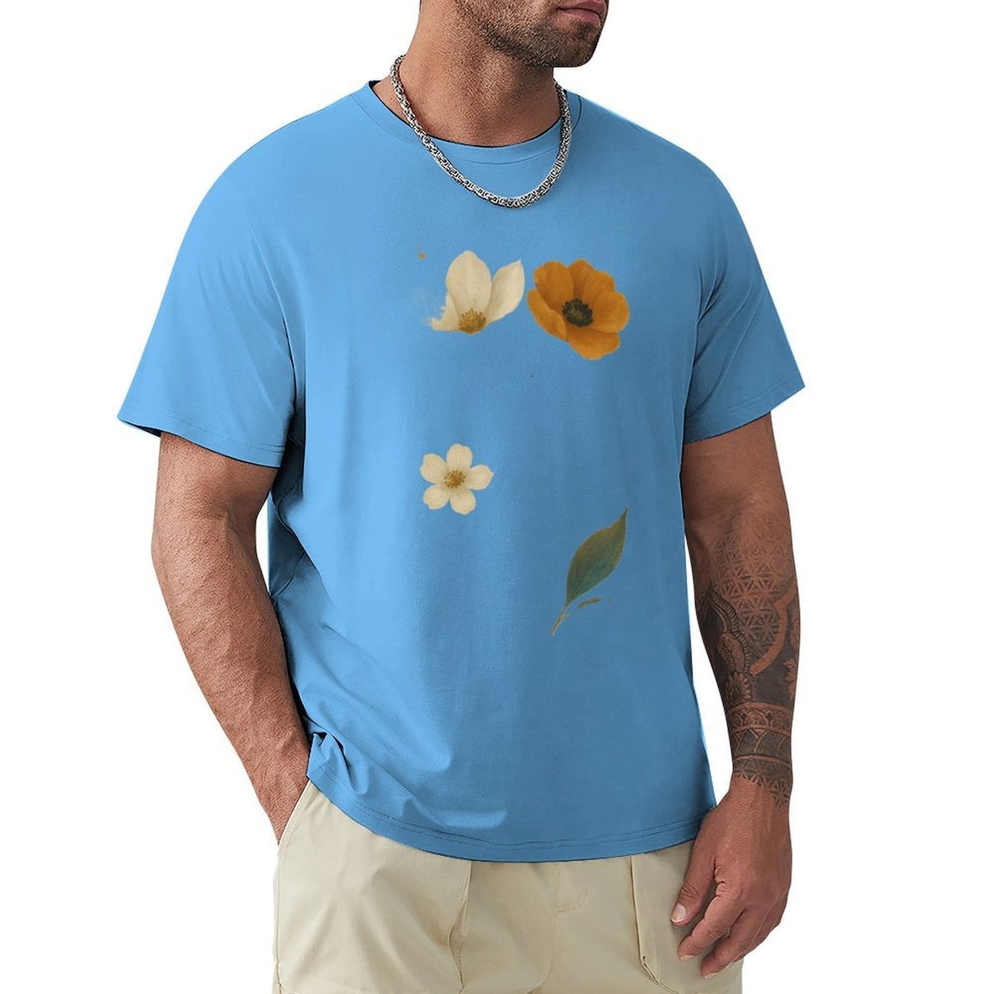 ,Men's Cotton Short - sleeved T-shirt, Breathable Loose - fitting Casual Summer Top, Suitable for Outdoor Activities and Daily Comfortable Wear,Men's T-shirt100%cottonz9og5lldtvpr - TrendyLookz