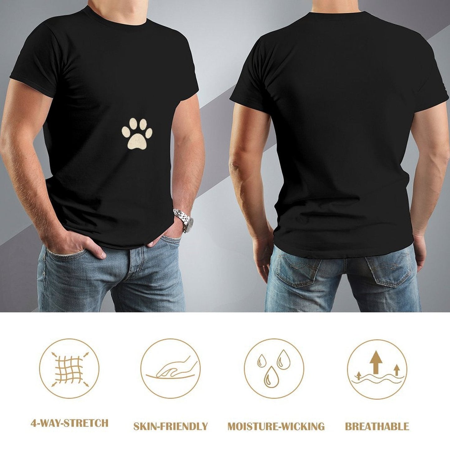 ,Men's Cotton Short - sleeved T-shirt, Breathable Loose - fitting Casual Summer Top, Suitable for Outdoor Activities and Daily Comfortable Wear,Men's T-shirt100%cottonz9ogpbrz8g4e - TrendyLookz