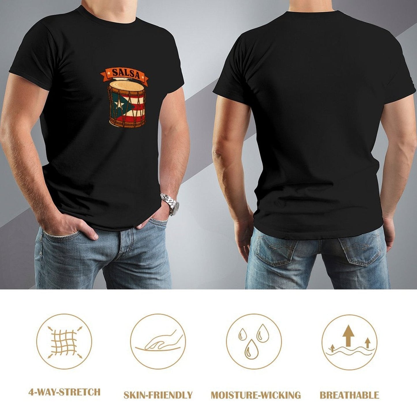 ,Men's Cotton Short - sleeved T-shirt, Breathable Loose - fitting Casual Summer Top, Suitable for Outdoor Activities and Daily Comfortable Wear,Men's T-shirt100%cottonz9ogx809gs1p - TrendyLookz