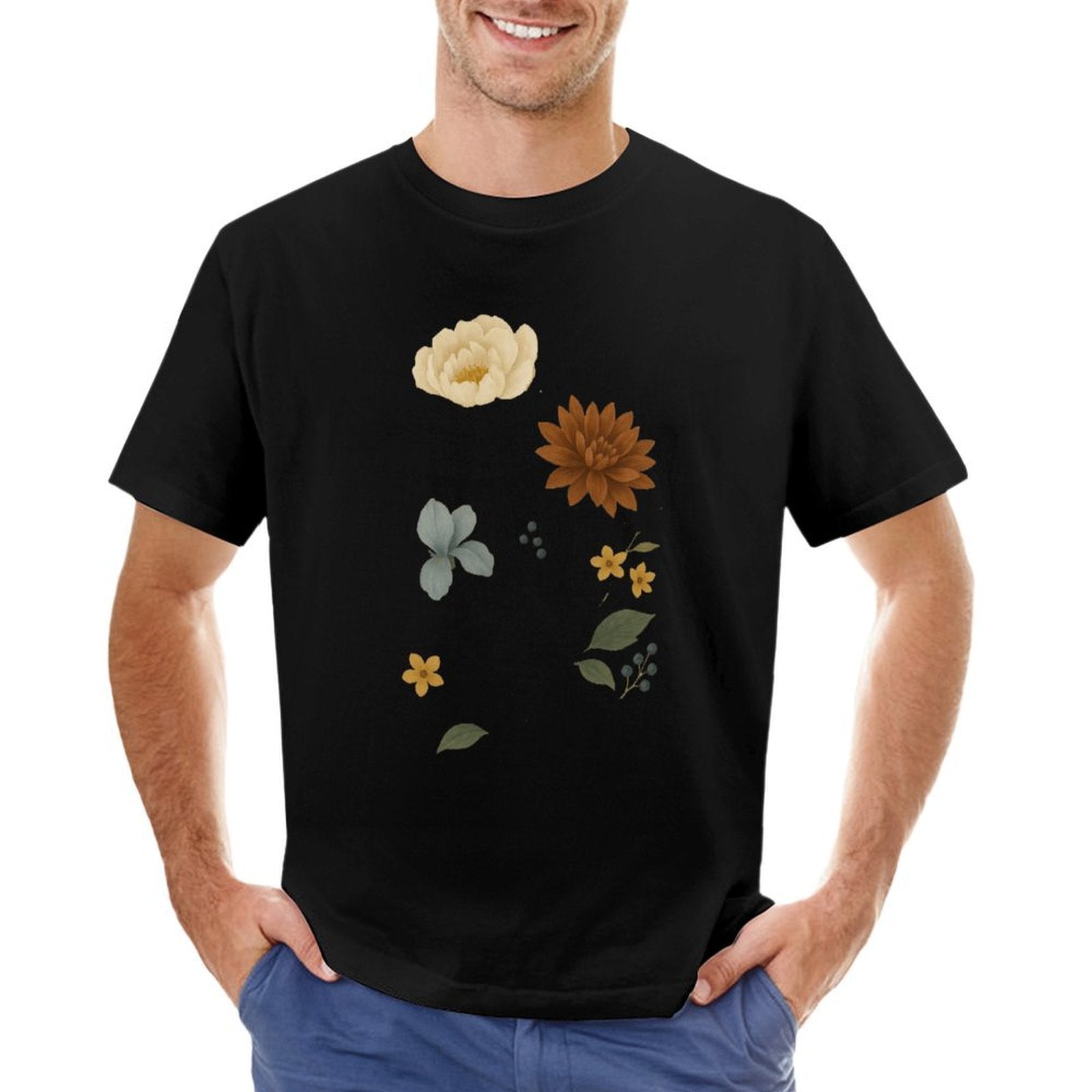 ,Men's Cotton Short - sleeved T-shirt, Breathable Loose - fitting Casual Summer Top, Suitable for Outdoor Activities and Daily Comfortable Wear,Men's T-shirt100%cottonz9ogxedk7w3c - TrendyLookz