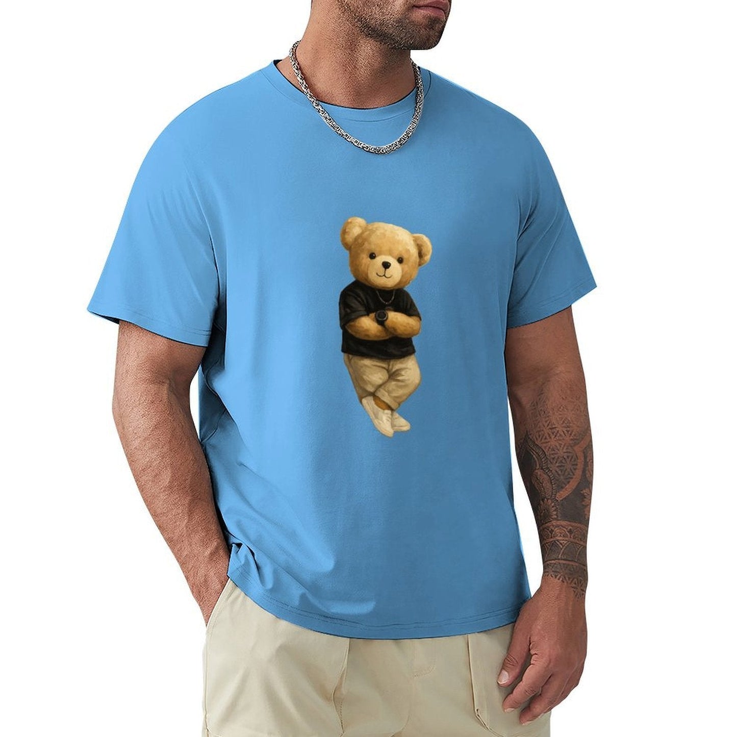 ,Men's Cotton Short - sleeved T-shirt, Breathable Loose - fitting Casual Summer Top, Suitable for Outdoor Activities and Daily Comfortable Wear,Men's T-shirt100%cottonz9ogpbwx5tkq - TrendyLookz