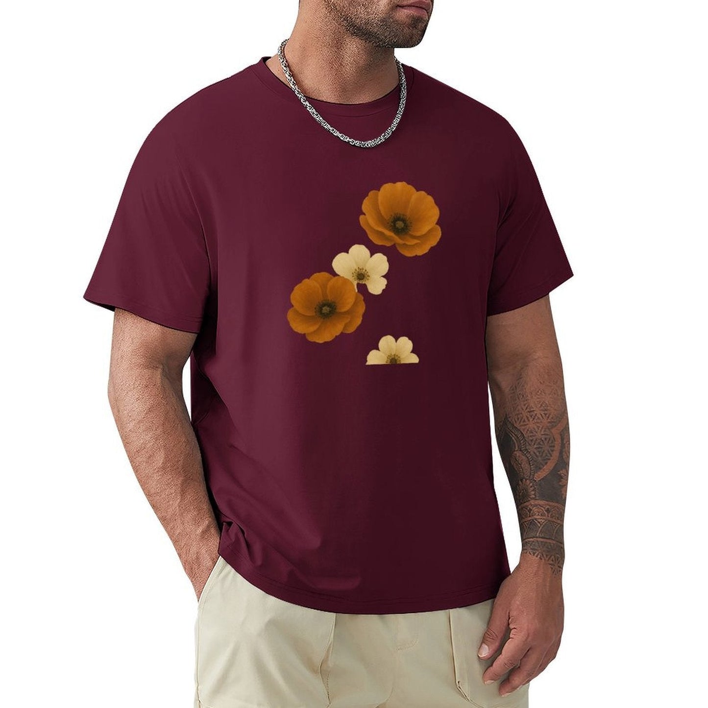 ,Men's Cotton Short - sleeved T-shirt, Breathable Loose - fitting Casual Summer Top, Suitable for Outdoor Activities and Daily Comfortable Wear,Men's T-shirt100%cottonz9ogpgwr5st1 - TrendyLookz