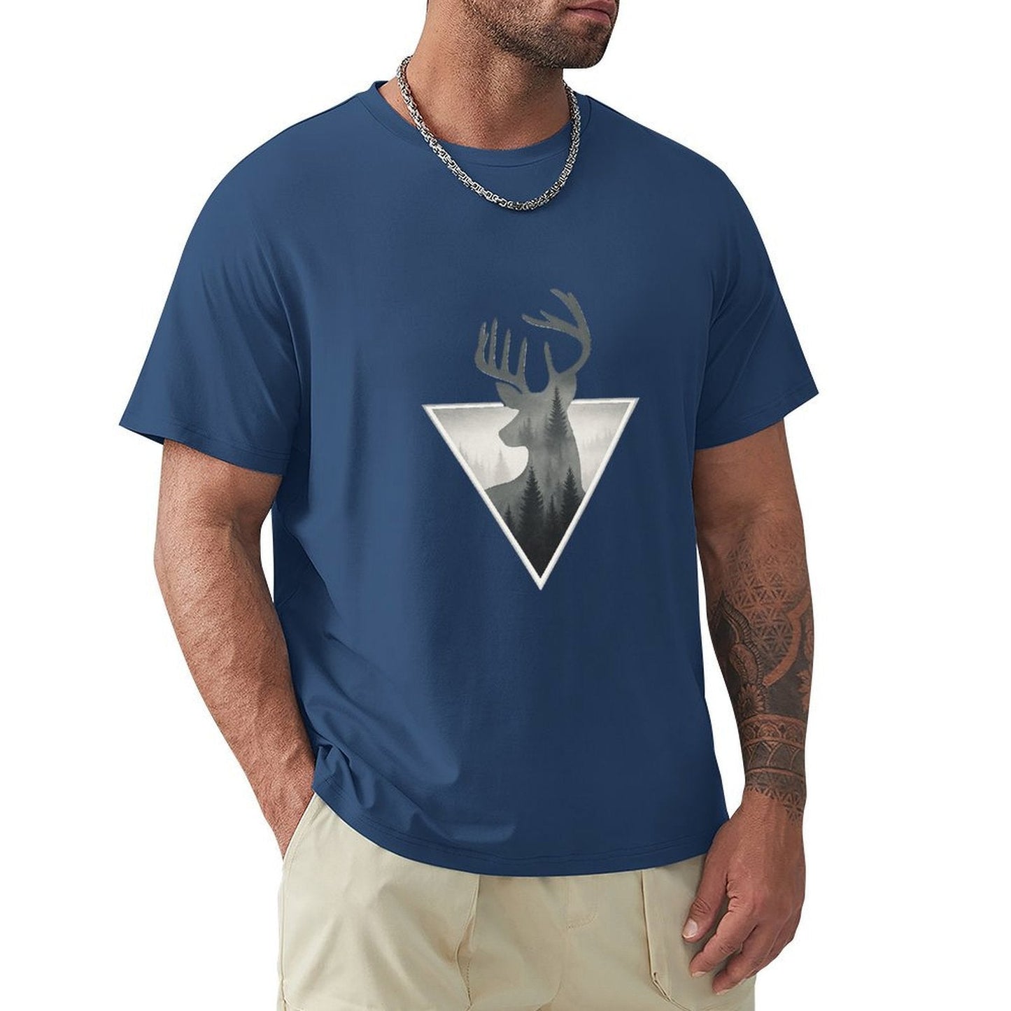 ,Men's Cotton Short - sleeved T-shirt, Breathable Loose - fitting Casual Summer Top, Suitable for Outdoor Activities and Daily Comfortable Wear,Men's T-shirt100%cottonz9ogjfwbbl20 - TrendyLookz