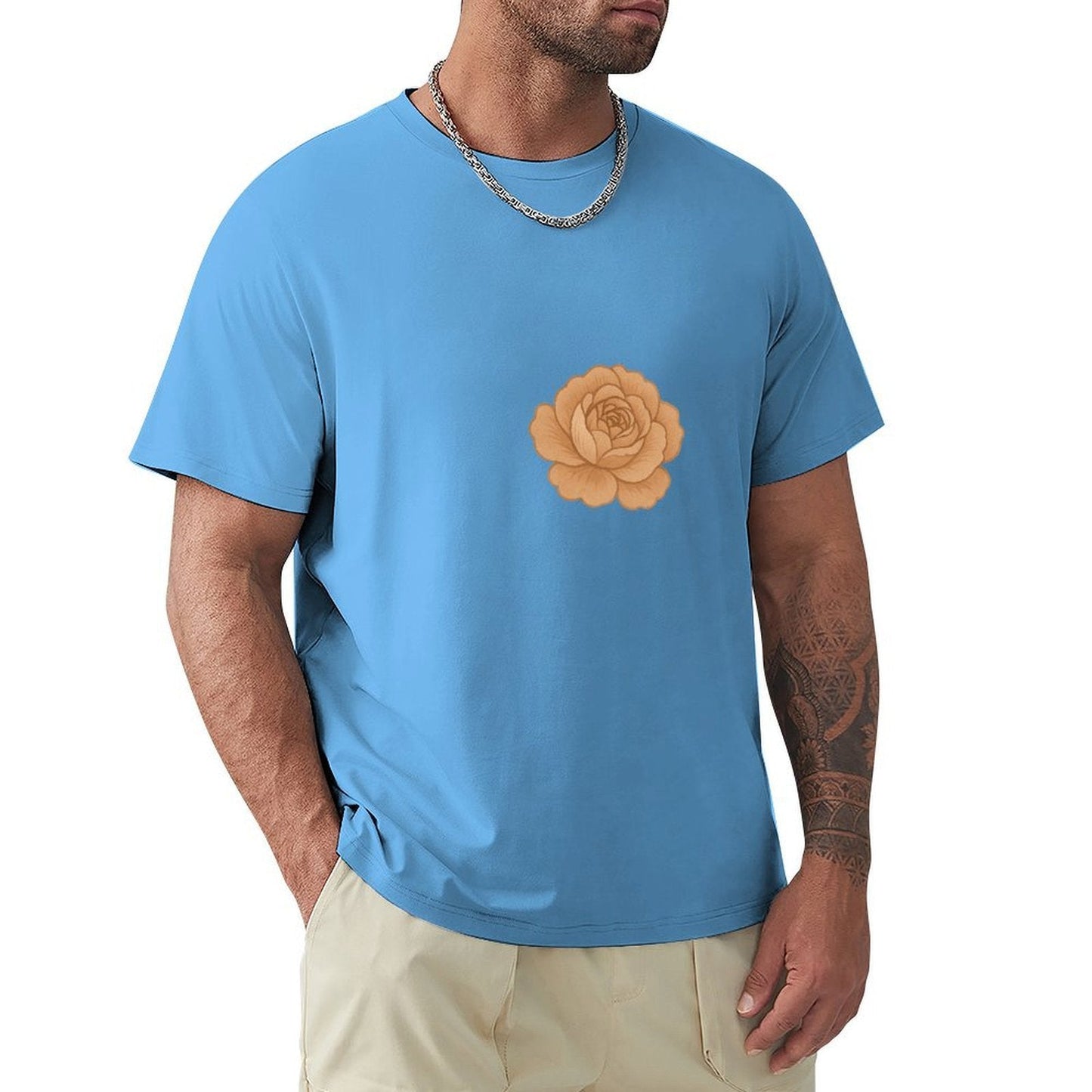 ,Men's Cotton Short - sleeved T-shirt, Breathable Loose - fitting Casual Summer Top, Suitable for Outdoor Activities and Daily Comfortable Wear,Men's T-shirt100%cottonz9ogxew2k71q - TrendyLookz