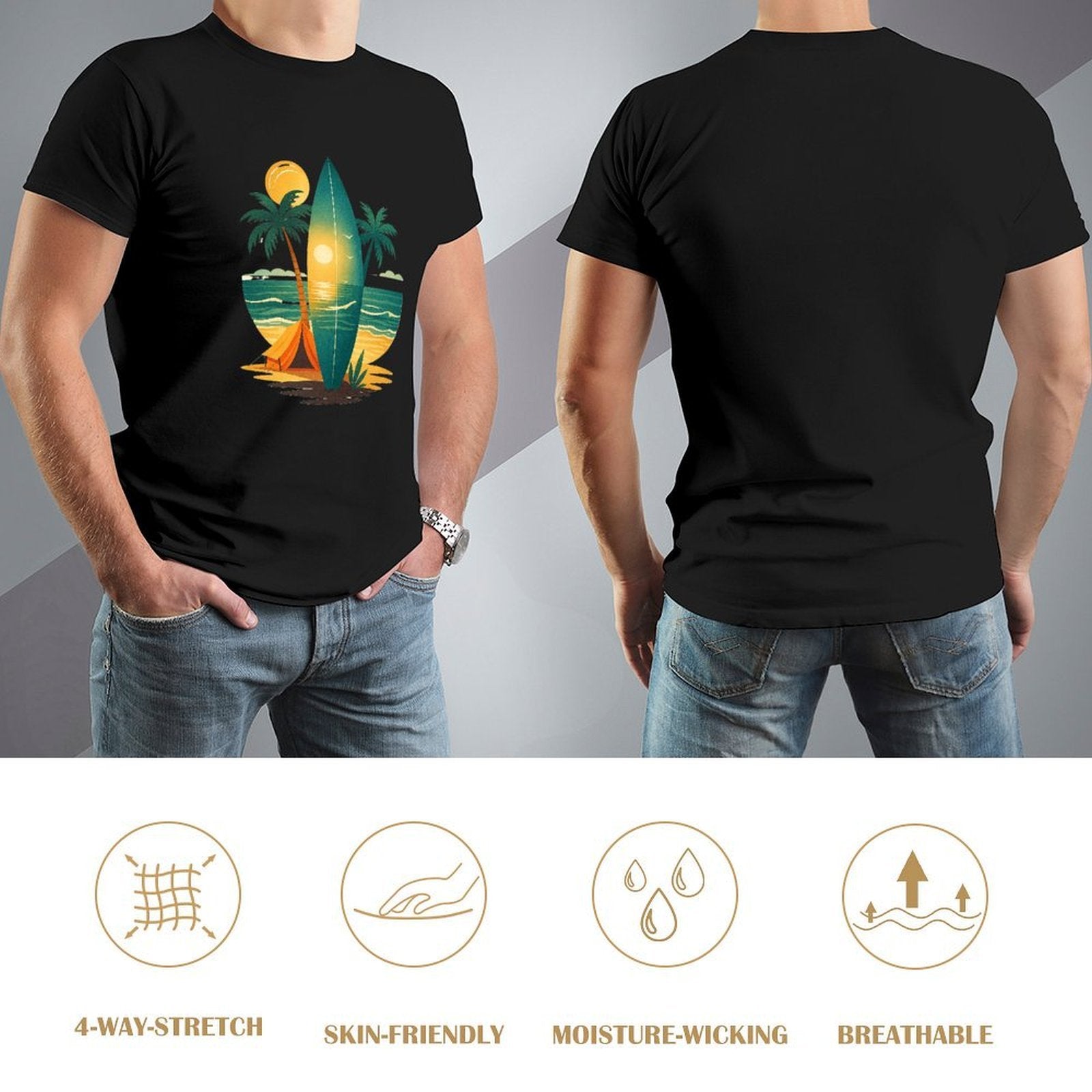 ,Men's Cotton Short - sleeved T-shirt, Breathable Loose - fitting Casual Summer Top, Suitable for Outdoor Activities and Daily Comfortable Wear,Men's T-shirt100%cottonz9ogjv2kl7vs - TrendyLookz