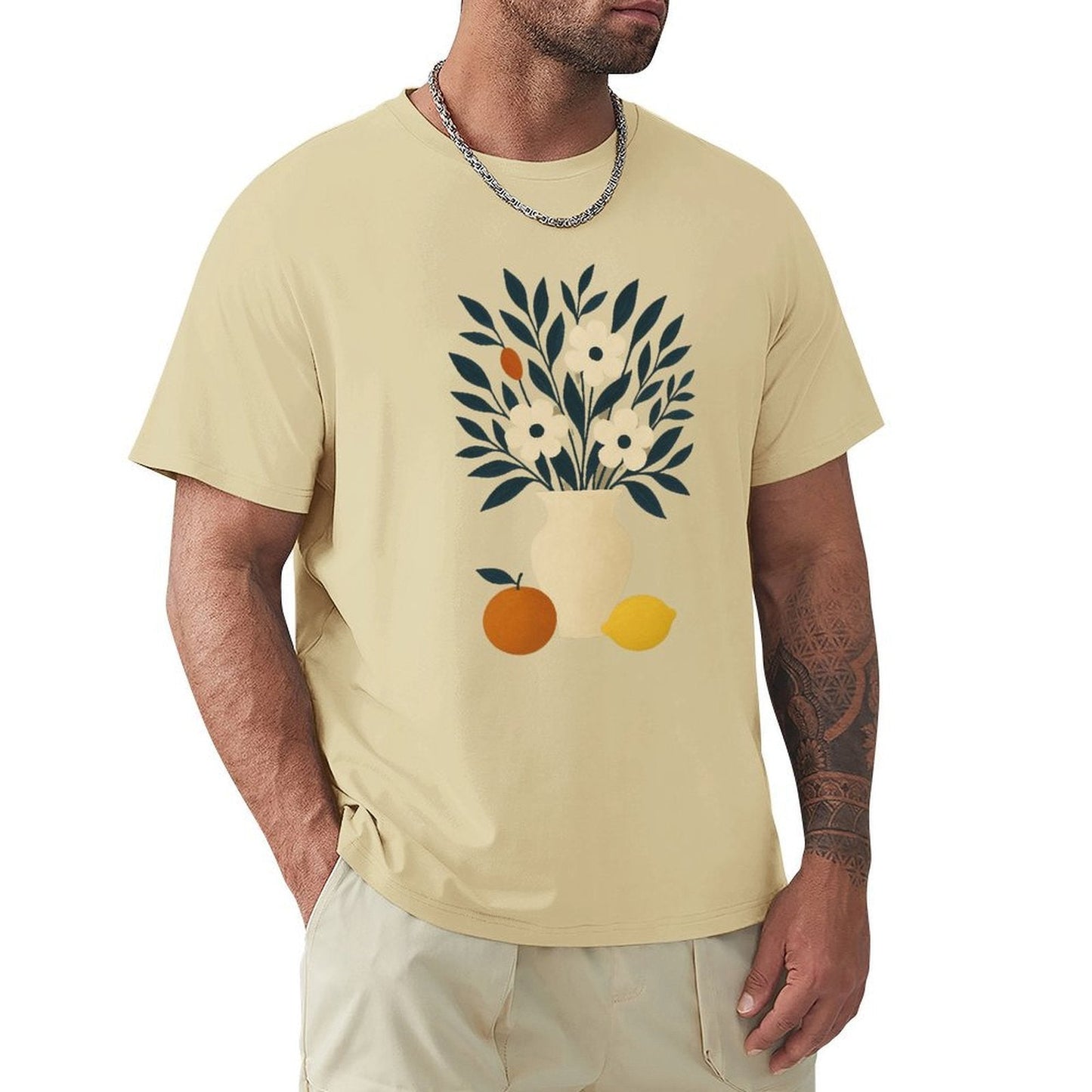 ,Men's Cotton Short - sleeved T-shirt, Breathable Loose - fitting Casual Summer Top, Suitable for Outdoor Activities and Daily Comfortable Wear,Men's T-shirt100%cottonz9og518f8qhe - TrendyLookz