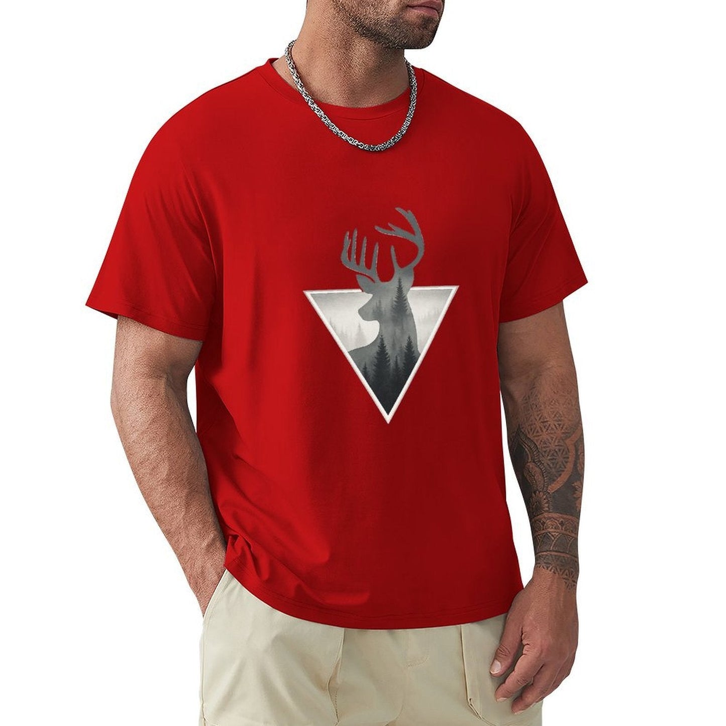 ,Men's Cotton Short - sleeved T-shirt, Breathable Loose - fitting Casual Summer Top, Suitable for Outdoor Activities and Daily Comfortable Wear,Men's T-shirt100%cottonz9ogjfwbbl20 - TrendyLookz