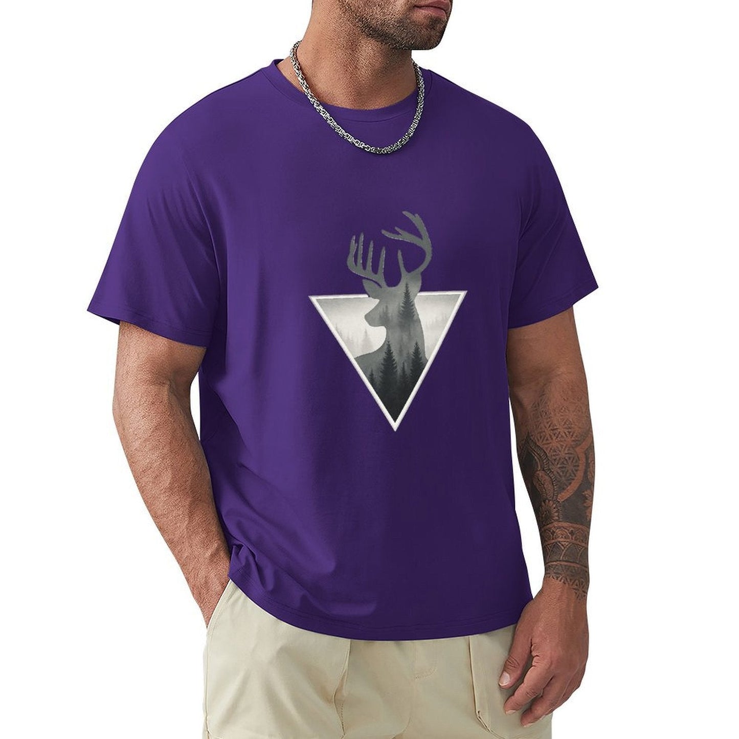 ,Men's Cotton Short - sleeved T-shirt, Breathable Loose - fitting Casual Summer Top, Suitable for Outdoor Activities and Daily Comfortable Wear,Men's T-shirt100%cottonz9ogjfwbbl20 - TrendyLookz