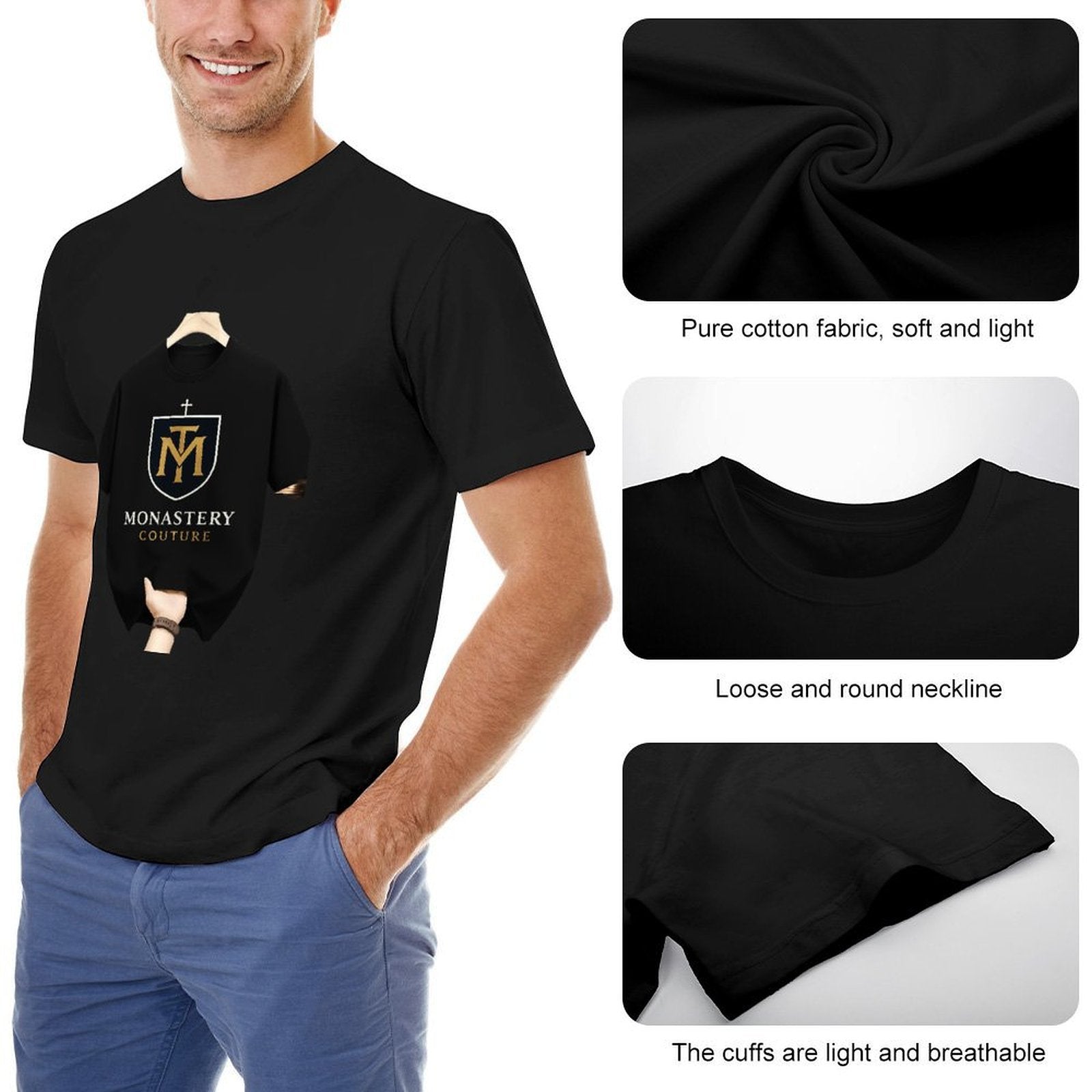 ,Men's Cotton Short - sleeved T-shirt, Breathable Loose - fitting Casual Summer Top, Suitable for Outdoor Activities and Daily Comfortable Wear,Men's T-shirt100%cottonz9og51ot0p7k - TrendyLookz