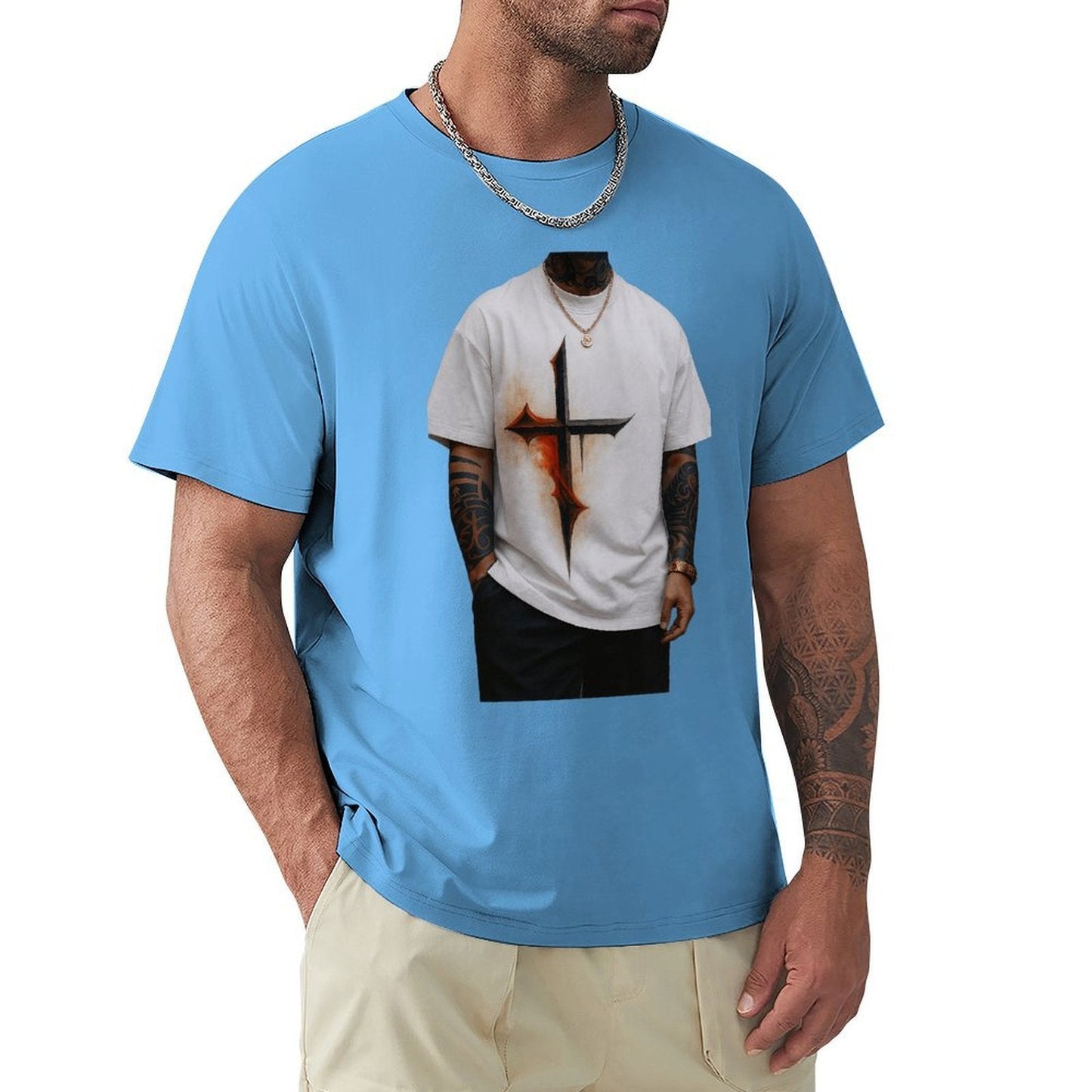 ,Men's Cotton Short - sleeved T-shirt, Breathable Loose - fitting Casual Summer Top, Suitable for Outdoor Activities and Daily Comfortable Wear,Men's T-shirt100%cottonz9ogpgdqn8hv - TrendyLookz
