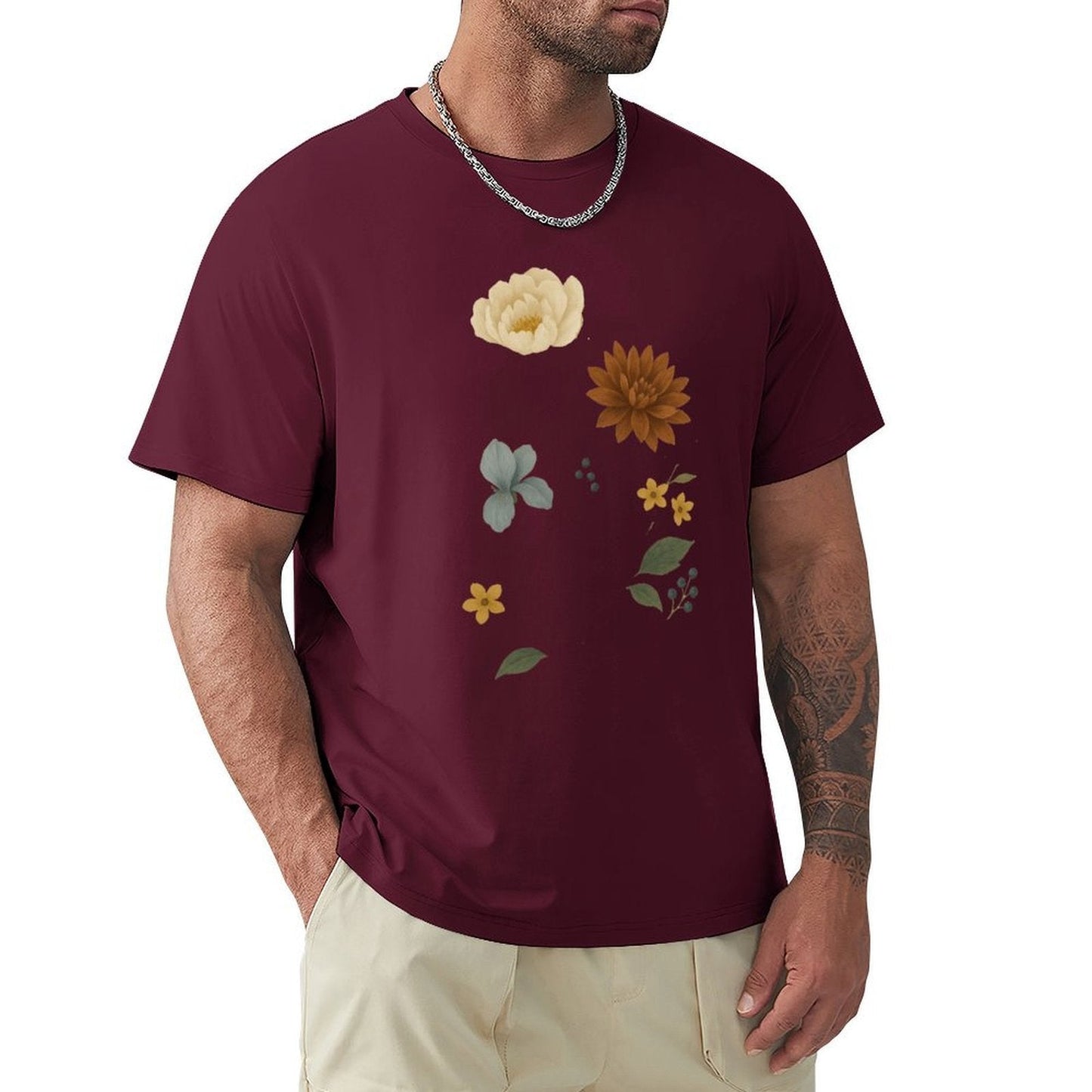 ,Men's Cotton Short - sleeved T-shirt, Breathable Loose - fitting Casual Summer Top, Suitable for Outdoor Activities and Daily Comfortable Wear,Men's T-shirt100%cottonz9ogxedk7w3c - TrendyLookz