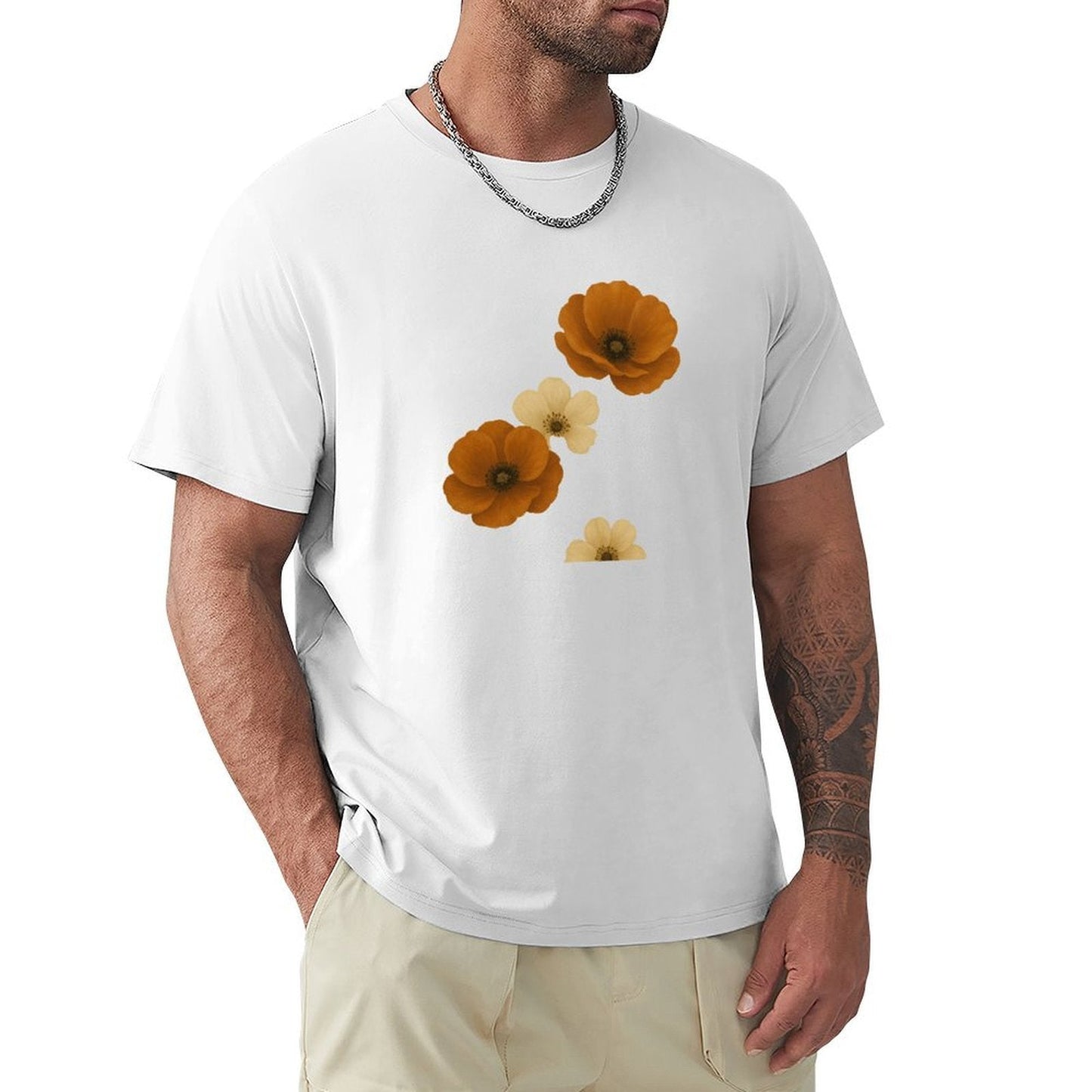 ,Men's Cotton Short - sleeved T-shirt, Breathable Loose - fitting Casual Summer Top, Suitable for Outdoor Activities and Daily Comfortable Wear,Men's T-shirt100%cottonz9ogpgwr5st1 - TrendyLookz