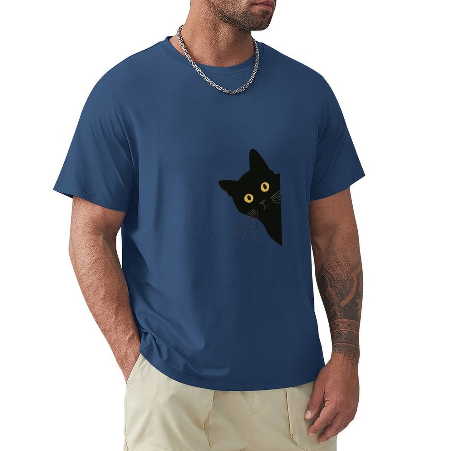 ,Men's Cotton Short - sleeved T-shirt, Breathable Loose - fitting Casual Summer Top, Suitable for Outdoor Activities and Daily Comfortable Wear,Men's T-shirt100%cottonz9ogpb86l6h6 - TrendyLookz
