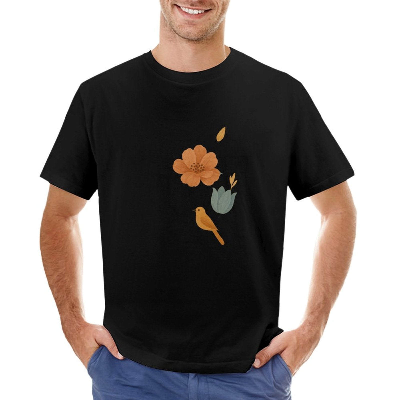 ,Men's Cotton Short - sleeved T-shirt, Breathable Loose - fitting Casual Summer Top, Suitable for Outdoor Activities and Daily Comfortable Wear,Men's T-shirt100%cottonz9ogjuxdw440 - TrendyLookz
