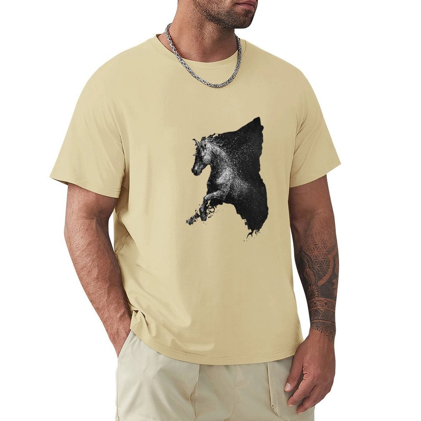 ,Men's Cotton Short - sleeved T-shirt, Breathable Loose - fitting Casual Summer Top, Suitable for Outdoor Activities and Daily Comfortable Wear,Men's T-shirt100%cottonz9ogpg0frlug - TrendyLookz