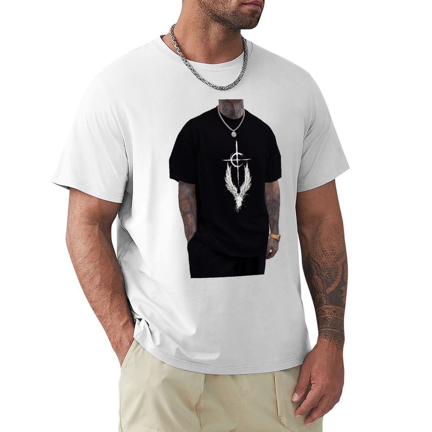 ,Men's Cotton Short - sleeved T-shirt, Breathable Loose - fitting Casual Summer Top, Suitable for Outdoor Activities and Daily Comfortable Wear,Men's T-shirt100%cottonz9ogxerqre4u - TrendyLookz